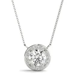 ROUND HALO PENDANT