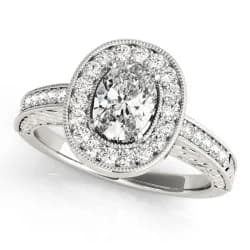ENGAGEMENT RINGS HALO OVAL