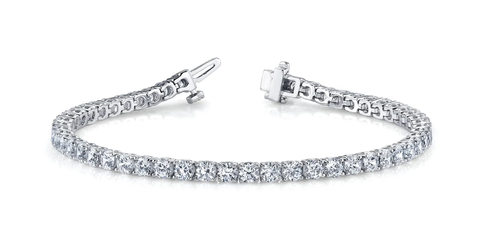 LAB GROWN DIAMOND 4 PRONG IN LINE TENNIS BRACELET